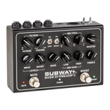 Front right angle of Mesa/Boogie Subway+ Bass DI Black/Silver Screen.
