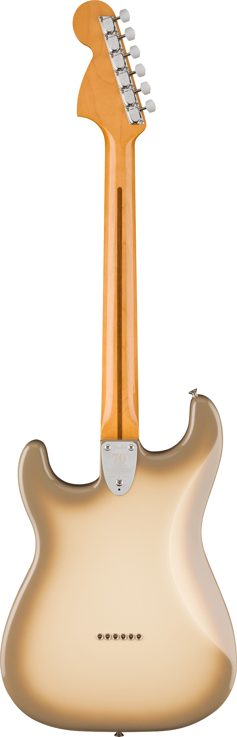 Back of Fender 70th Anniversary Antigua Stratocaster Rosewood Fingerboard Antigua.