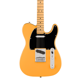 Front of Fender 75th Anniversary Player II Baritone Telecaster Maple Butterscotch Blonde.