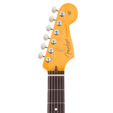 Headstock of Fender American Pro Classic Silent Stratocaster Rosewood 3-Color Sunburst.