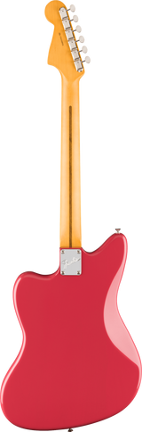Back of Fender American Professional Classic Jazzmaster Rosewood Faded Dakota Red.