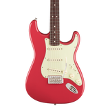 Front of Fender American Professional Classic Stratocaster Rosewood Faded Dakota Red.