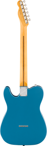 Back of Fender American Professional Classic Telecaster Maple Faded Lake Placid Blue.