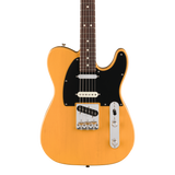 Front of Fender American Professional Classic Telecaster SSS Rosewood Butterscotch Blonde.