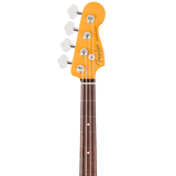 Headstock of Fender American Professional Precision Bass Rosewood Olympic White.