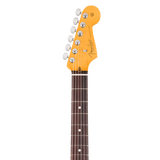 Headstock of Fender American Professional Stratocaster Rosewood Oxblood.