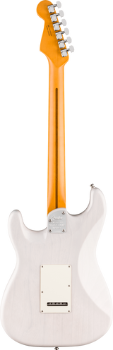 Back of Fender American Ultra Luxe '50s Stratocaster Maple White Blonde.