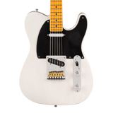 Front of Fender American Ultra Luxe '50s Telecaster Maple White Blonde.