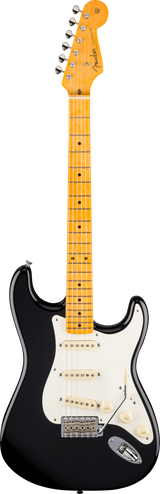 Full frontal of Fender American Vintage II 1957 Stratocaster MP Black.