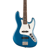 Front of Fender American Vintage II 1966 Jazz Bass Rosewood Lake Placid Blue.