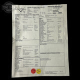 Spec sheet of Fender Custom Shop 1950s Thinline Telecaster Journeyman Relic Aged Fiesta Red R143267.