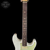 Neck of Fender Custom Shop 1963 Stratocaster Journeyman Relic Olympic White AAA Maple Neck.