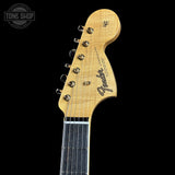 Headstock of Fender Custom Shop American Custom Stratocaster NOS Ebony Fingerboard Sienna Sunburst.