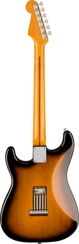 Back of Fender Eric Johnson Stratocaster Maple 2-Color Sunburst.
