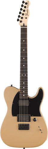 Full frontal of Fender Jim Root Telecaster Ebony Shoreline Gold.