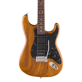 Front of Fender Limited Edition American Ultra II Stratocaster HSS Rosewood Natural.