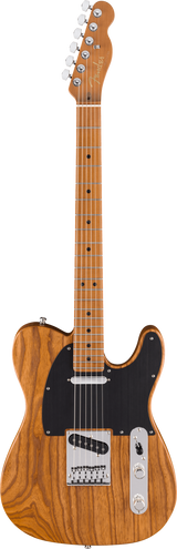 Full frontal of Fender Limited Edition American Ultra II Telecaster Roasted Maple Natural.