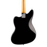 Back of body of Fender Limited Edition Player Fusion Jaguar Baritone Ebony Black.