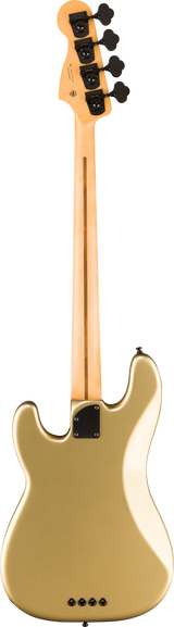 Back of Fender Limited Edition Player Fusion Precision Bass HH Ebony Halo Metallic.