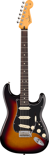 Full frontal of Fender Limited Edition Player II Stratocaster RW Sparkle 3-Color Sunburst.