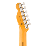 Back of headstock of Fender Limited Edition Pro Classic Silent Telecaster Maple 3-Color Sunburst.