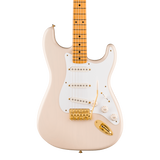 Front of Fender Limited Edition Vintera III Late '50s Stratocaster Maple White Blonde.