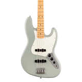 Front of Fender Player II Jazz Bass Maple Cactus Gray.