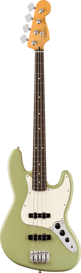 Full frontal of Fender Player II Jazz Bass Rosewood Fingerboard Birch Green.