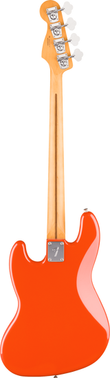 Back of Fender Player II Jazz Bass Rosewood Rallye Orange.