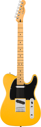 Full frontal of Fender Player II Modified Telecaster MP Sunshine Yellow.