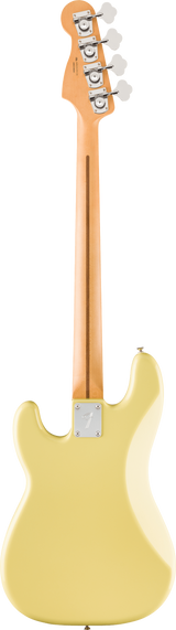 Back of Fender Player II Precision Bass Maple Fingerboard Hialeah Yellow.