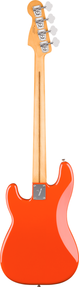 Back of Fender Player II Precision Bass Maple Rallye Orange.