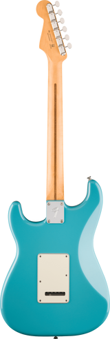 Back of Fender Player II Stratocaster HSS Maple Fingerboard Aquatone Blue.