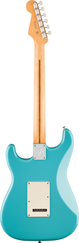 Back of Fender Player II Stratocaster Maple Fingerboard Aquatone Blue.