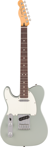 Full frontal of Fender Player II Telecaster Left-Hand Rosewood Cactus Gray.