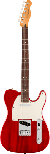 Full frontal of Fender Player II Telecaster Rosewood Fingerboard Transparent Cherry.
