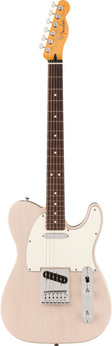 Full frontal of Fender Player II Telecaster Rosewood Fingerboard White Blonde.