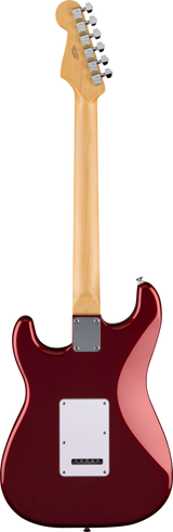 Back of Fender Standard Stratocaster MP White Pickguard Candy Cola.