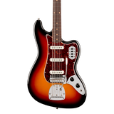Front of Fender Vintera III Early '60s Bass VI Rosewood 3-Color Sunburst.