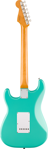 Back of Fender Vintera III Early '60s Stratocaster Rosewood Seafoam Green.