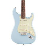 Front of Fender Vintera III Early '60s Stratocaster Rosewood Sonic Blue.
