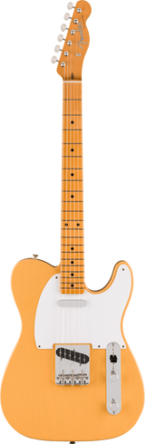 Full frontal of Fender Vintera III Late '50s Telecaster Maple Butterscotch Blonde.