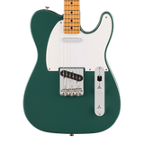 Front of Fender Vintera III Late '50s Telecaster Maple Sherwood Green Metallic.