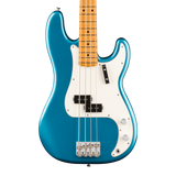 Front of Fender Vintera III Late '60s Precision Bass Maple Lake Placid Blue.