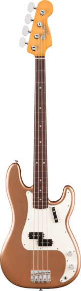 Full frontal of Fender Vintera III Late '60s Precision Bass Rosewood Firemist Gold.