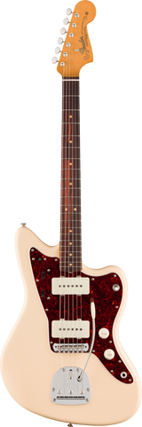 Full frontal of Fender Vintera III Mid '60s Jazzmaster Rosewood Olympic White.