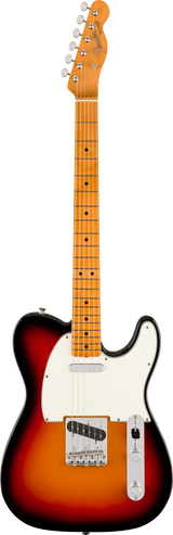 Full frontal of Fender Vintera III Mid '60s Telecaster Maple 3-Color Sunburst.