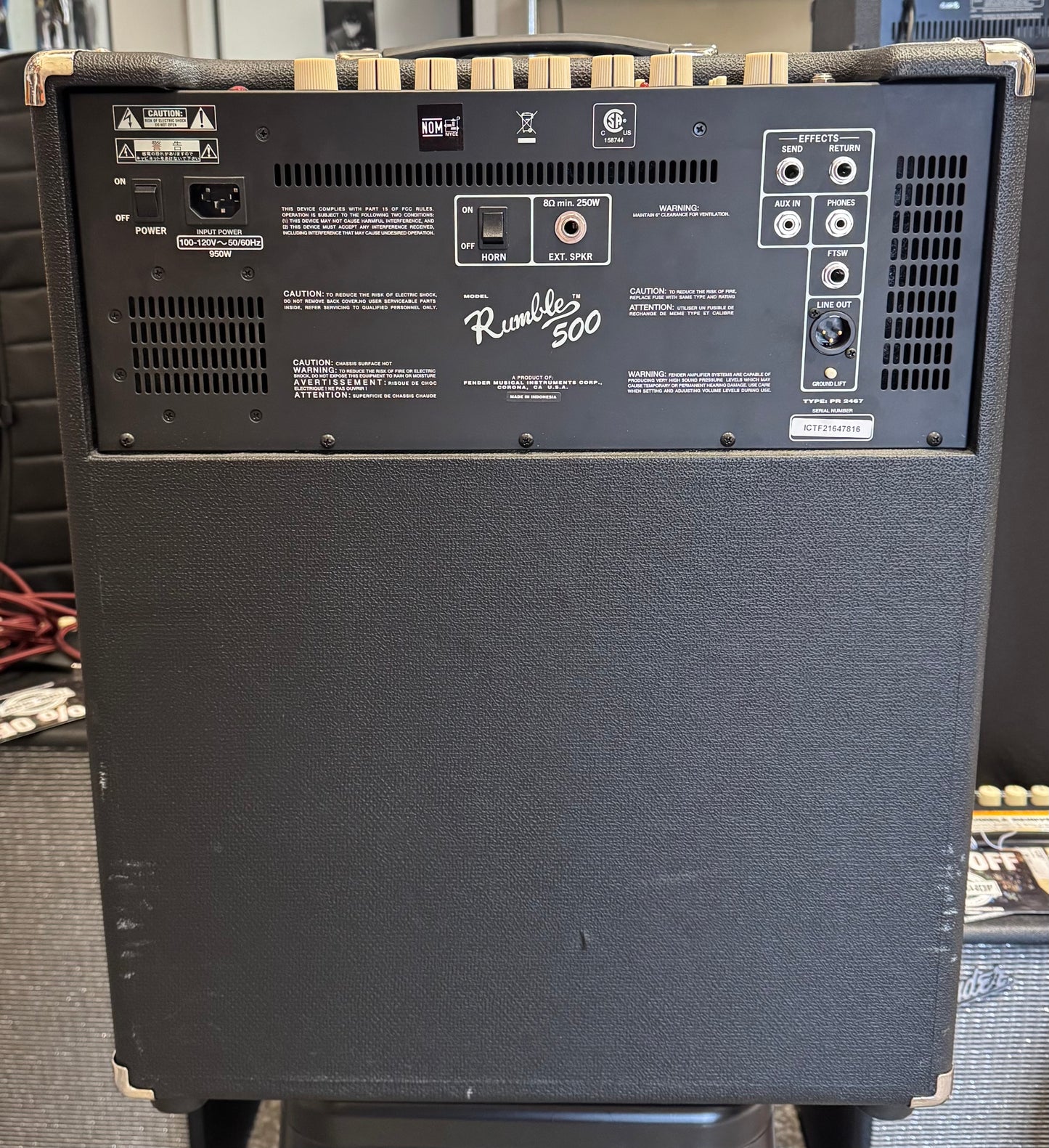 Used 2021 Fender Rumble 500 2x10" Bass Amp TSS6435