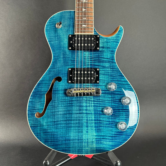 Front of Used PRS SE Zach Myers Blue.