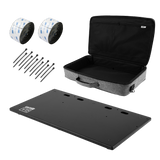 Full package of Vertex By Gator Tour Compact 23" x 13" Pedalboard.